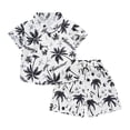 thumbnail image 3 of Hiijoy Toddler Boys Hawaii Beach Outfit Tropical Print Short Sleeve Shirt Shorts Set, Sizes 12M-5T, 3 of 3