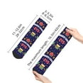 thumbnail image 4 of Fuzoiu Happy Mardi Gras Print Adult Socks, Crew Moisture-wicking Socks, Unisex Cushion Crew Socks,Casual Sports Ankle Socks, 4 of 7
