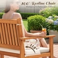 thumbnail image 3 of Lacoo 8 Pieces Acacia Wood Patio Conversation Set, Outdoor Furniture Set with Comfy Cushions, Beige, 3 of 8