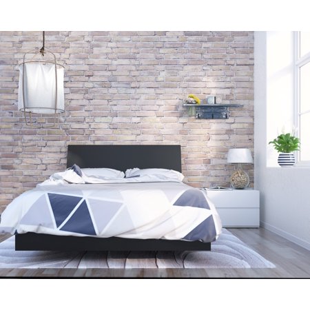 Nexera Orca 3 Piece Bedroom Set  Black & White
