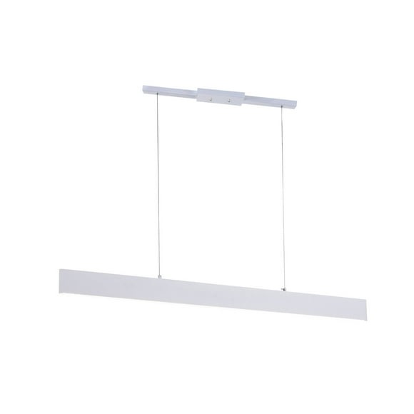 LED Chandelier with Satin White Finish