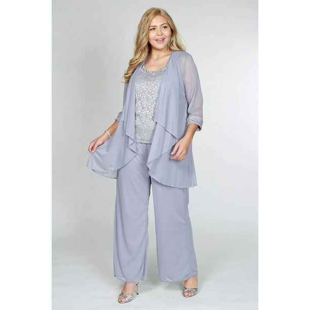 R&M Richards Mother of the Bride Pant Suit Made in USA 5008 - Walmart.com