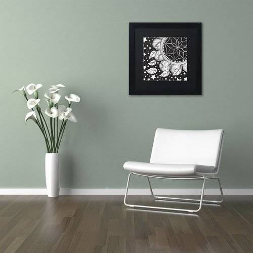 Trademark Fine Art "Dream Catcher" Canvas Art by Hello Angel, Black Matte, Black Frame