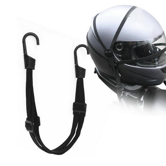 Cuerda para de casco, retráctil, 90 cm, con , correa elástica universal para de maletas camping Soledad Cuerda de equipaje