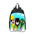 thumbnail image 1 of 12 INCH Sprunki Backpack Cartoon Sprunki School Bag For Boy Girl With Lunch Bag Pencil Box Anime Backpack For Child Rucksack, 1 of 6