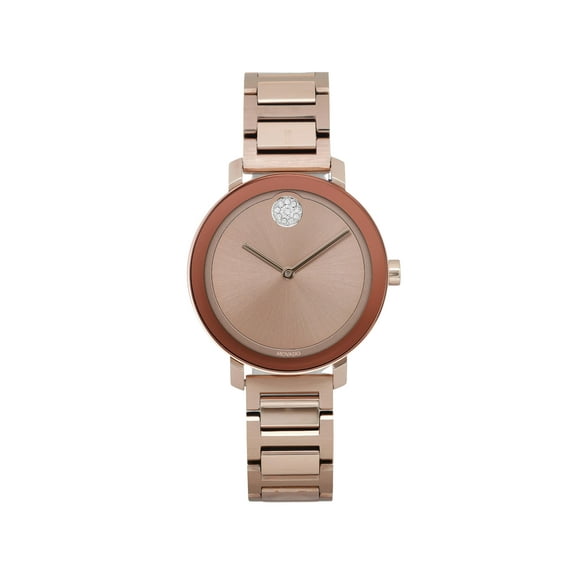Pre-Owned Movado Bold Evolution Steel Ladies Quartz Watch 3600824 (Good)