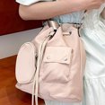 thumbnail image 4 of Fashionable Large Crossbody Bucket Bag for Women Ruched Drawstring Multi Pockets Shoulder Handbag for Shopping and Work, 4 of 9