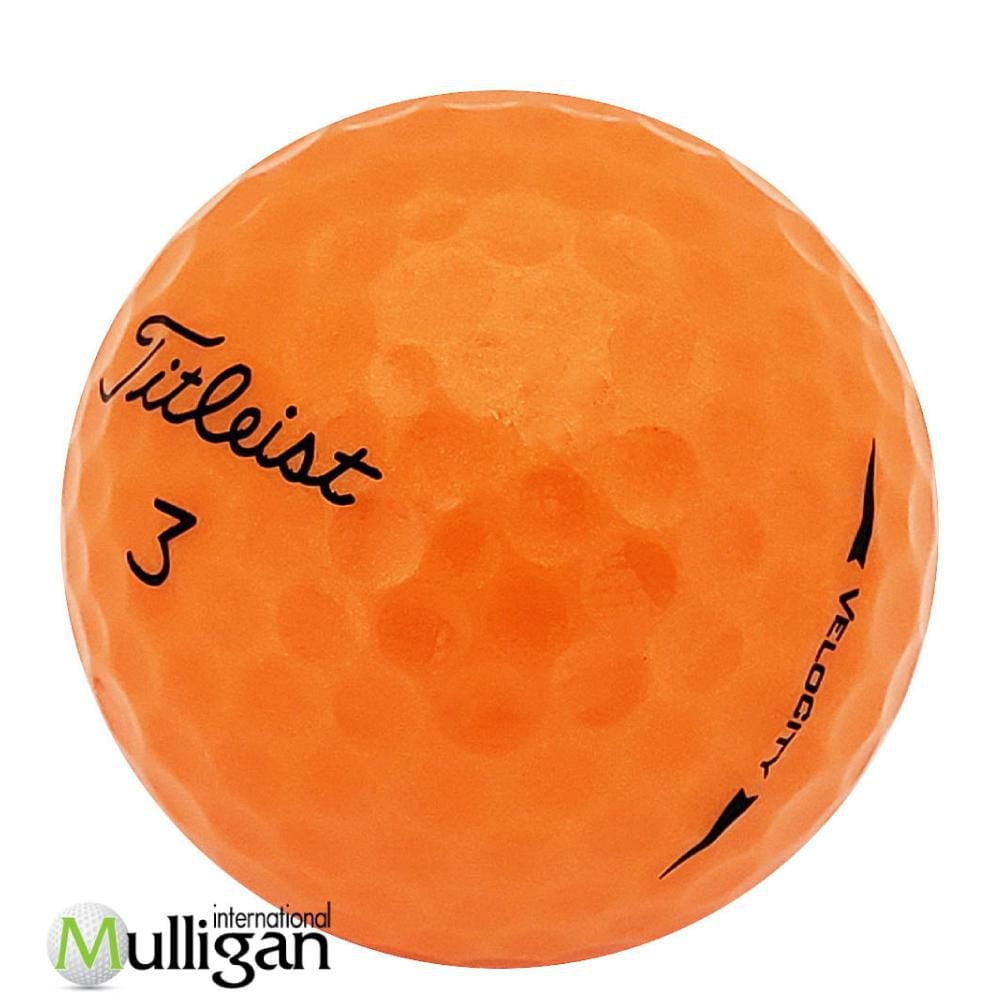 Mulligan - 48 balles de golf récupérées Titleist Velocity 5A , Orange