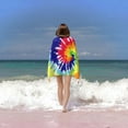 thumbnail image 6 of Yibo Tie Dye Bath Towel Quick Dry Pool Towel Lightweight Shower Towel for Bathroom Outdoor Swimming, 6 of 9