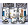 thumbnail image 4 of City Tumbler for City Lover,20oz Double Wall Vacuum Insulated Stainless Steel Coffee Cups (Detroit), 4 of 6