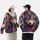 thumbnail image 4 of Balery Colorful Wolf Head Sudadera ligera de manga larga con capucha y protección solar UPF 50+ para hombre y mujer, ideal para pesca y running-X-Large, 4 of 7