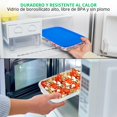 thumbnail image 3 of Set 4 Contenedores De Vidrio Con Tapa NutriChef  Para Hornear, 3 of 6