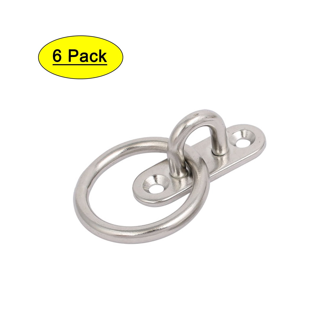 316 Stainless Steel 9mm Thick Ring Oblong Sail Shade Pad Eye Plate 2pcs 316 Stainless Steel 9mm Thick Ring Oblong Sail Shade Pad Eye Plate 2pcs