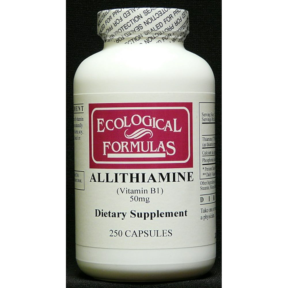 Ecological Formulas Allithiamine (Vitamin B1), 50 mg, 250 Capsules