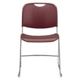 thumbnail image 5 of NPS 8500 Series 31" Modern Ultra-Compact Plastic Stack Chair in Wine Red, 5 of 5