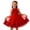A423 Red, variant on Chic Toddler Formal Evening Dress for Kids Girls Knee Length A Line Halter Sleeveless Sequin Tulle Prom Gown Floral Embroidered Flowy Cute Wedding Guest Pageant Outfit