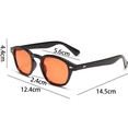 thumbnail image 2 of Gafas de sol Desiderio Premium, estilo clásico de forma cuadrada, 2 of 5
