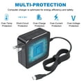 thumbnail image 2 of 65W USB C Type-C Charger for Lenovo,Hp,Dell, Acer, Asus, Samsung, Universal USB C Laptop Charger for Hp Chromebook X360/Spectre X360 Type C Power Supply Cord, 2 of 9