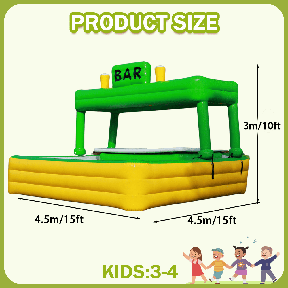 EJIA 15ft Inflatable Bar Pool - Ideal for Summer Parties, Backyard Gatherings & Outdoor Fun