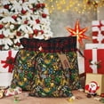 thumbnail image 6 of Rocae Hawaiian Culture Symbols Print Christmas Drawstring Linen Gift Bag with Drawstrings Treat Bag Goody Present Bags for Christmas Party Favor, 6 of 8