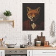thumbnail image 5 of ADALE Abstract Fox Wall Art Orange Fox Canvas Painting Gothic Animal Prints Cute Fox Poster Gothic Forest Painting Wild Animal Pictures Fox Artwork Unframed 24x20 Inch, 5 of 6