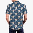 thumbnail image 4 of Daiia Space Puppy Pattern Men’s Polo Shirts,Solid Deck Shirt,Classic Fit, Breathable Cotton Polo for Casual and Sport Wear-4X-Large, 4 of 9