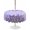 Violet Gray Purple Lavender Purple, variant on Outdoor Tablecloth with Umbrella Hole for Patio/Picnic/Party/Camping, Purple Lavender Waterproof Table Cloth Round Cover Washable, Spring Watercolor Wild Flowers Plant (Dia 54")
