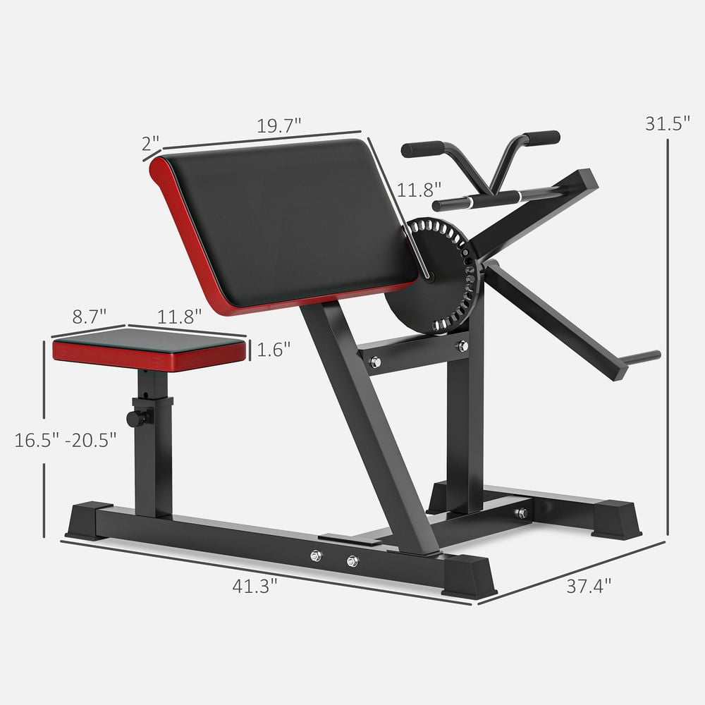Spaco 2-in-1 Bicep Preacher Curl Bench with Adjustable Seat and Elbow Cushion, Plate Loaded Bicep Curl Machine, Tricep Extension Machine for Home Gym, Black