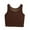 Coffee1, variant on Lmnyox Womens Crop Tank Tops Sleeveless Scoop Neck Casual Basic Undershirts Solid Color Comfy Summer Shirts