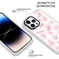 thumbnail image 3 of 2 Packs Christmas Transparent Print Phone Case for iPhone 11 6.1", Aesthetics Pattern Design Soft Silicone Xmas Cases, Shockproof Bumper Protector Camera Girls Cover, Candy Cane, 3 of 5