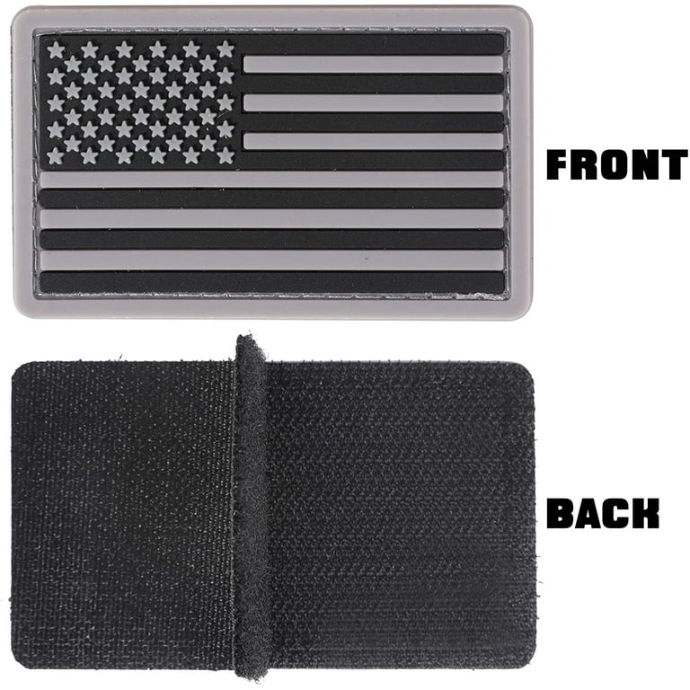  4 Pack 3.1x2 Inches American Flag Patch Tactical US