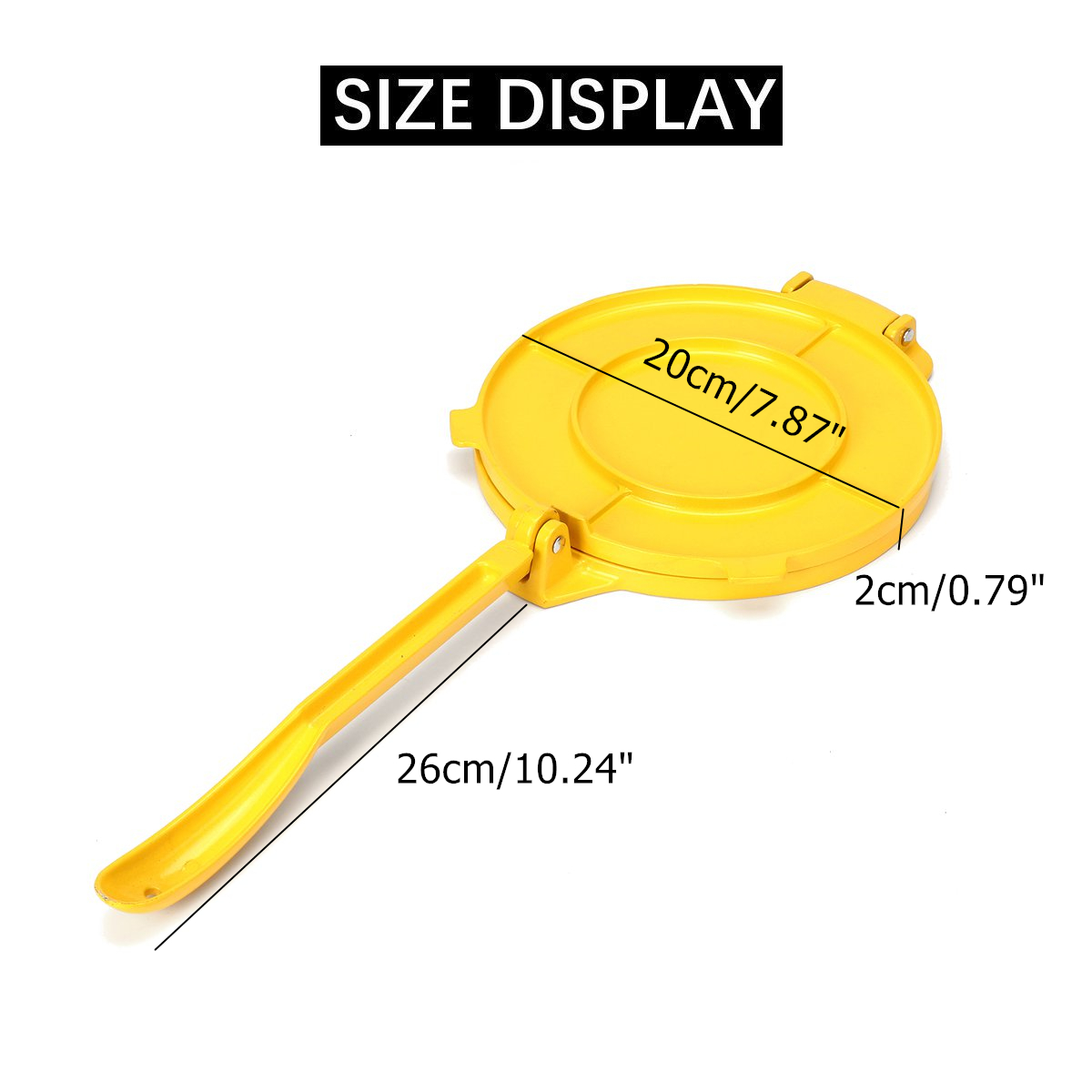 Tortilla Maker,Tortilla Press and Pataconera 8 Inch Aluminum Flour Corn Press,Makes Fresh Corn or Flour Tortillas for Grilling