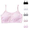 thumbnail image 4 of ZACPNCV Training Bras for Girls Seamless Adjustable Cotton Cami Bralettes Pink 2XL, 4 of 4