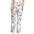thumbnail image 3 of Bingfone Pajamas For Women,Alpacas And Hearts Pajama Pants With Pockets-Large, 3 of 9