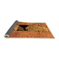 thumbnail image 2 of Ahgly Company Indoor Rectangle Abstract Orange Modern Area Rugs, 5' x 8', 2 of 4