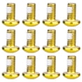 thumbnail image 3 of Soidarity Tornillo de disco de freno de bicicleta, 12 Uds., tornillo de vástago de arcoíris colorido, rosca M5x9mm T25, tornillo Allen, enchufe hexagonal Ciclismo oro Soidarity OD000688-05, 3 of 6