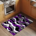 thumbnail image 2 of Rectangle Rug 2x3ft Area Rug,Modern Purple Grey Black Stripes Area Rugs for Living Room Bedroom,Gradient Abstract Art Floor Mat Non-Slip Non-Shedding Carpet Indoor Accent Rugs, 2 of 9
