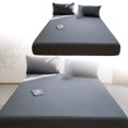 thumbnail image 1 of SIfdSeng Get it Fast Piece Thickened Solid Color Bed Cover Class A Full Solid Color Washed Baby and Grade Bedspread Cover Imitation Pure Bed Sheet Cover for Summer, 1 of 5