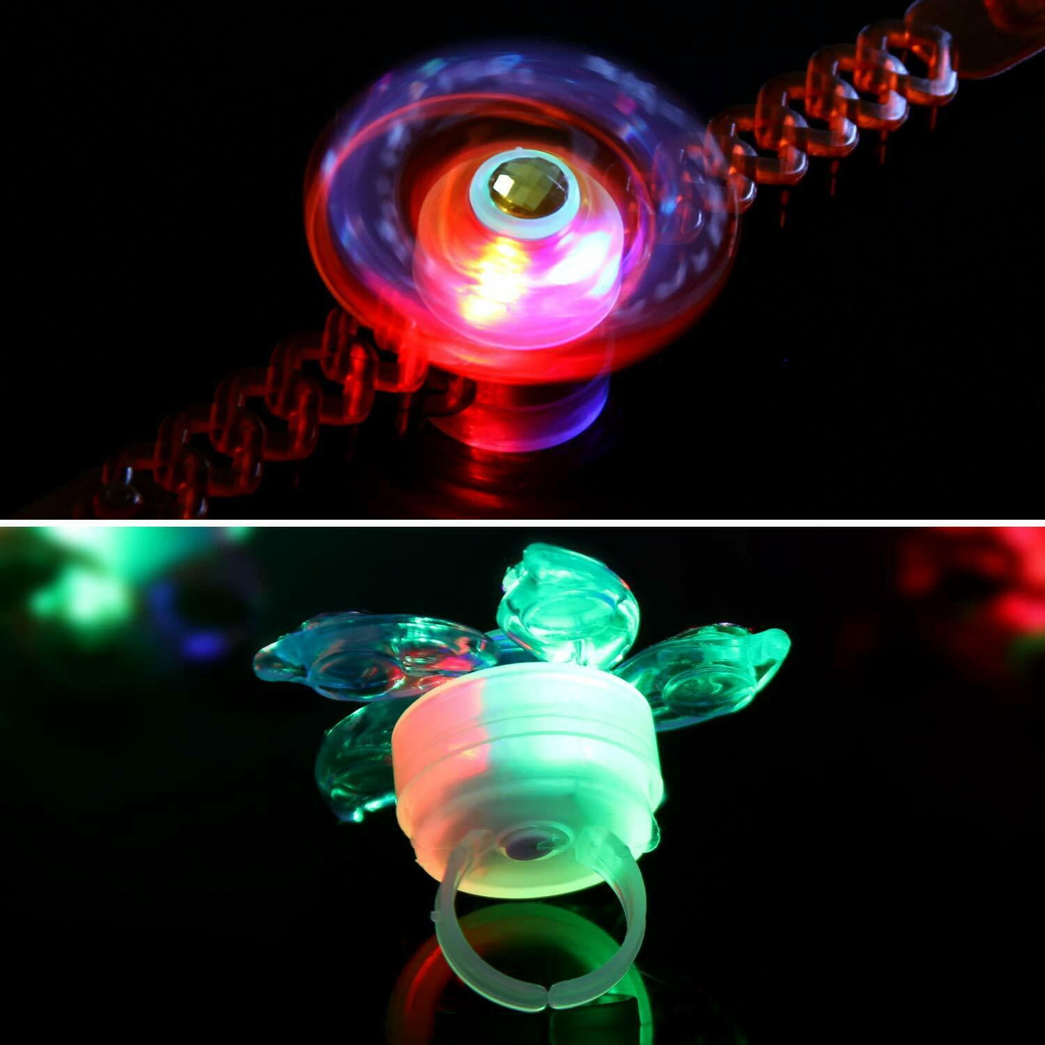 Kids Party Favors Goodie Bag Stuffers 18 PSC Light Up Fidget Finger Toy Pack for Kids Birthday Halloween Christmas Valentines Easter Party Favors