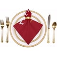 thumbnail image 3 of Cloth Napkins Santa Rides a Deer Train Soft Comfortable Napkins 6 Pack for Family Dinners Weddings Cocktail Kitchen Banquet Decorative Washcloths, 3 of 6