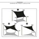 thumbnail image 5 of Toldo impermeable con forma de vela parasol, toldos para exteriores para jardín, patio, velas, piscina, Partio, refugio solar, 2x3m, Ns2, 5 of 5