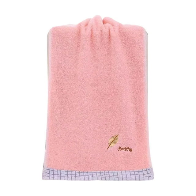 QTOCIO Towel Leaves Embroidered With Letters Absorbent For The Home Home Partner Face Hand Towel
