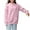 Pink, variant on CFLVAEK Women's Plus Size Hooded Sweatshirts Loose Fit Drawstring Pullover Tops Casual Long Sleeve Hoodies with Pockets Navy M