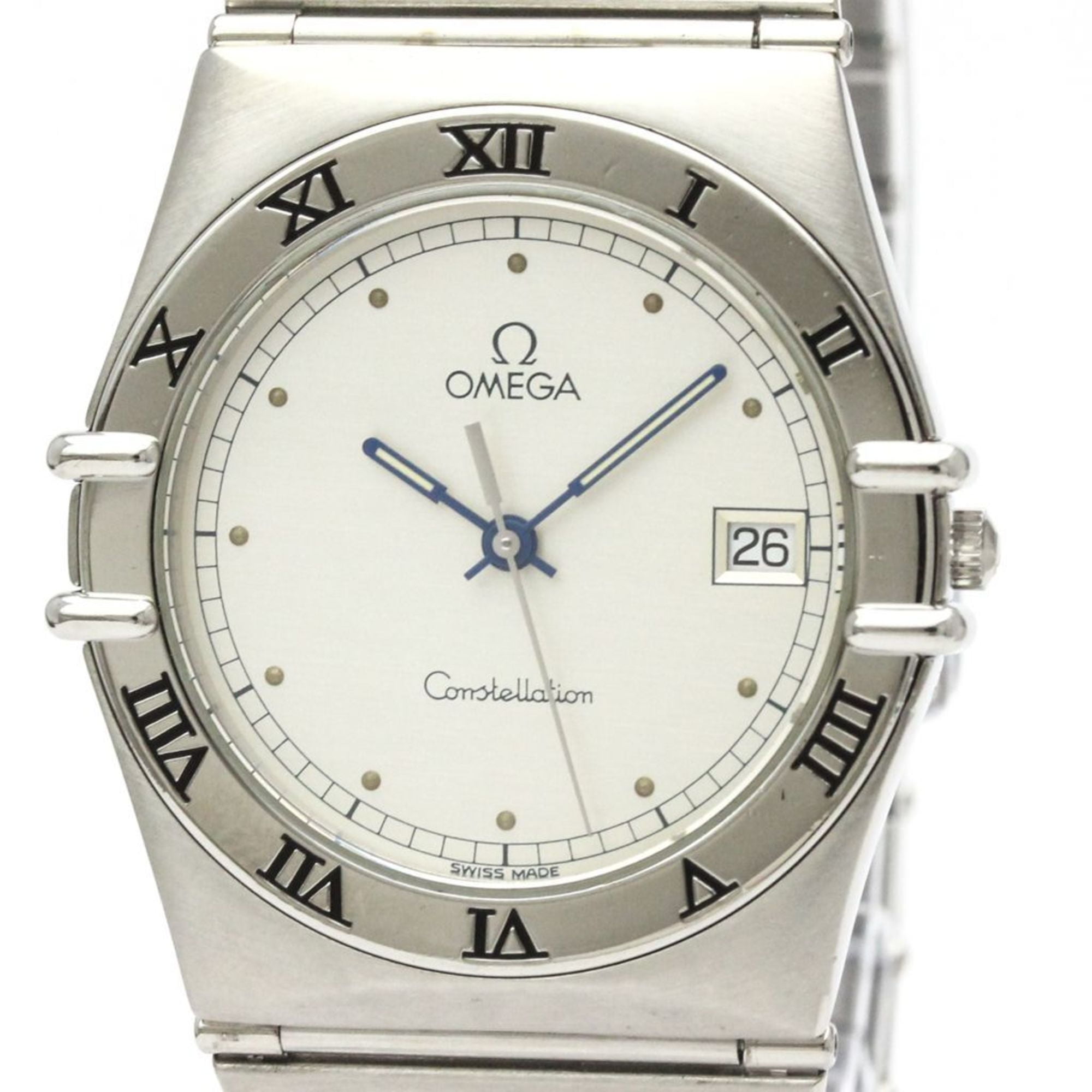Pre Owned Omega Constellation Quartz Stainless Steel Men s Watch