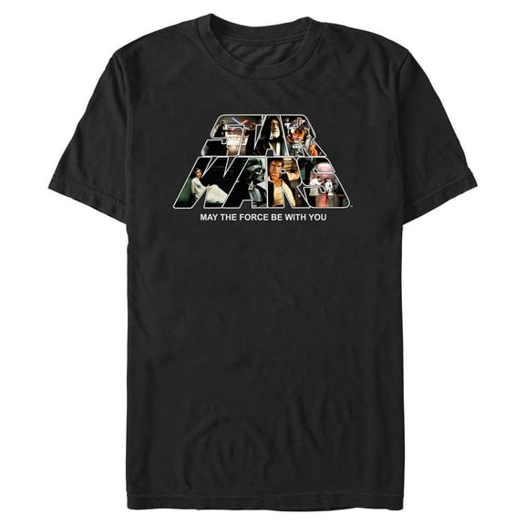 Mens Star Wars May the Force Be With You Logo T Shirt