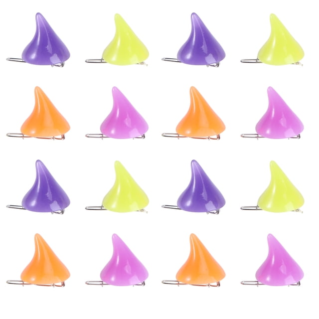 EeaseMX 16 Uds., disfraz de Cosplay gótico de terror de 8 colores, pasador de pinza para el pelo de Halloween con cuerno de buey pequeño (colores surtidos)