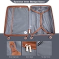 thumbnail image 6 of 5-Piece Luggage Set, 20/24/28 inch hardshell suitcases expandable duffel bag toiletry bag, Gray, 6 of 7