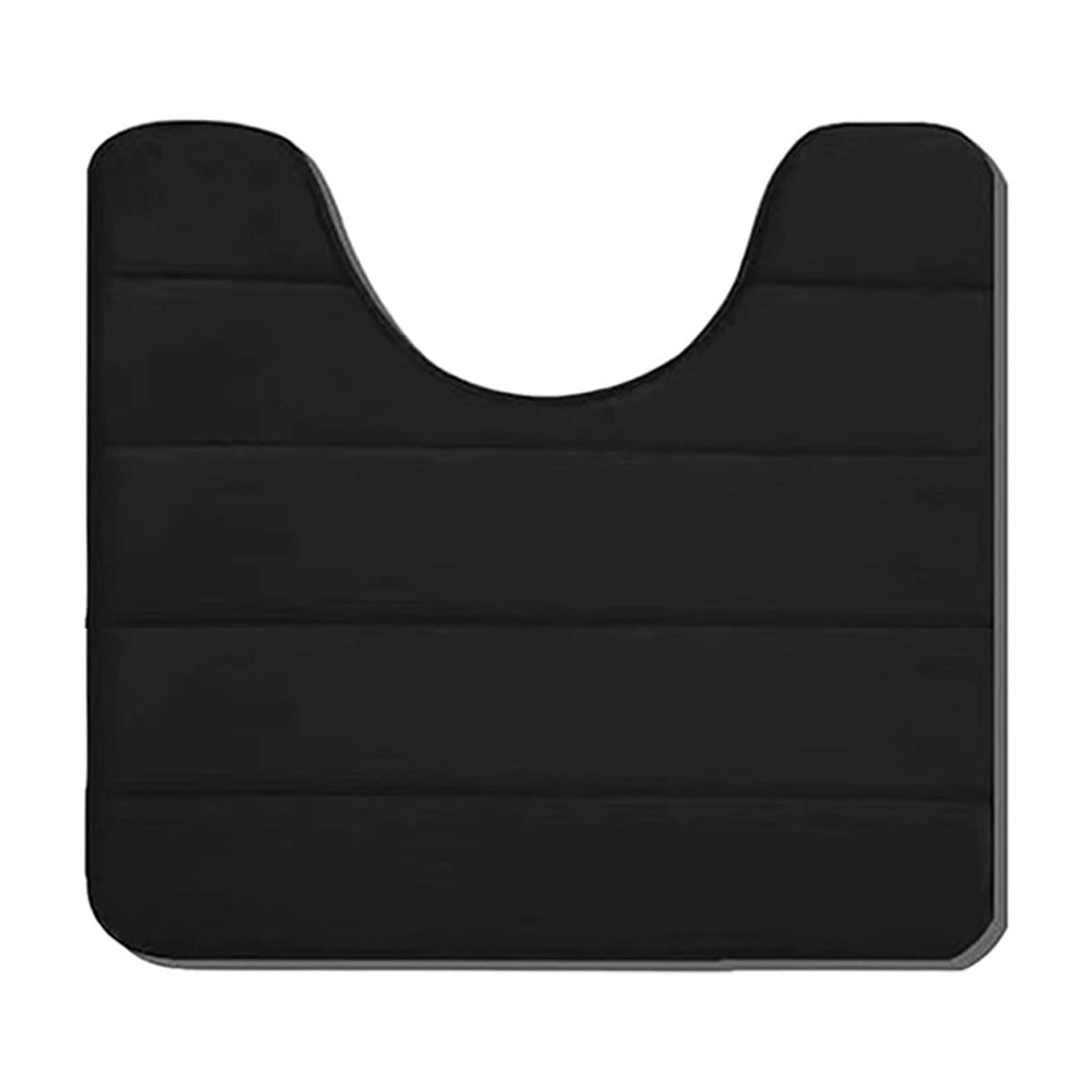 BETUS Tapis de toilette en mousse à mémoire de forme de U - Dos antidérapant - Absorbant l'eau, lavable en machine, super confortable - Velours luxueux et confortable - 40,6 x 61