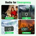 thumbnail image 6 of Skyhot 10000mAh Portable Hand Crank Solar Emergency Weather Radio with NOAA/AM/FM/Type-C USB Charging Radios/LED Reading Light/SOS/Compass for Outdoor Camping/Hiking/Travelling, 6 of 10