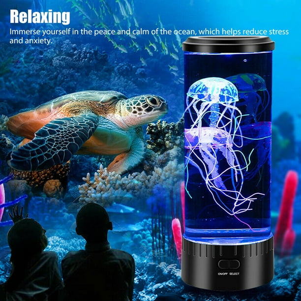 Veilleuse LED Méduse pour Aquarium, Lampe LED Colorée, Poisson